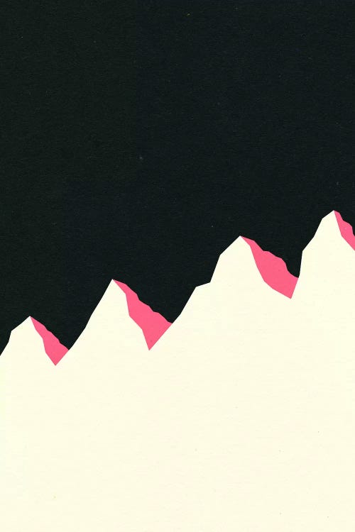 Dark Night White Mountains by Rosi Feist wall art