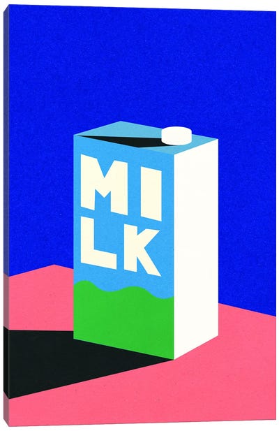 Milk Canvas Art Print - Dairy Art