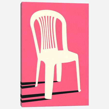 Monobloc Plastic Chair No I Canvas Print #RFE128} by Rosi Feist Canvas Artwork