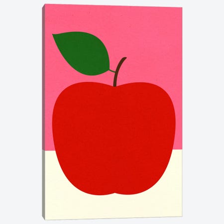 Red Apple Canvas Print #RFE131} by Rosi Feist Art Print
