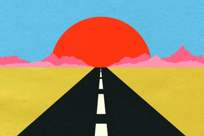 Road To Sun by Rosi Feist canvas print