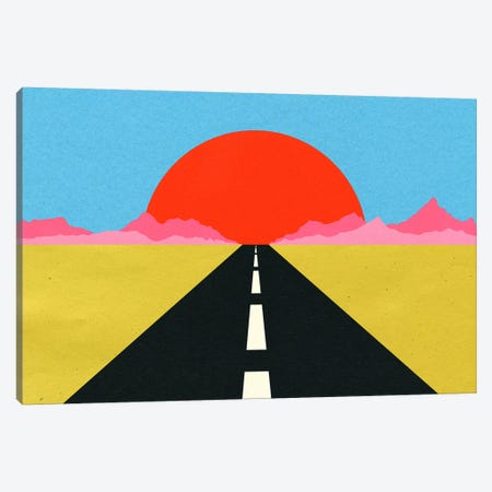 Road To Sun Canvas Print #RFE133} by Rosi Feist Art Print