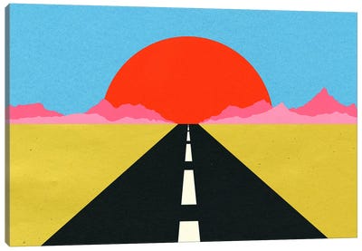 Road To Sun Canvas Art Print - Rosi Feist