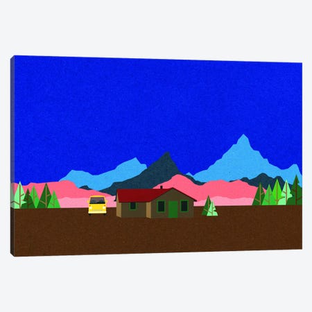 Sierra Nevada Mountain Hut Canvas Print #RFE134} by Rosi Feist Canvas Artwork