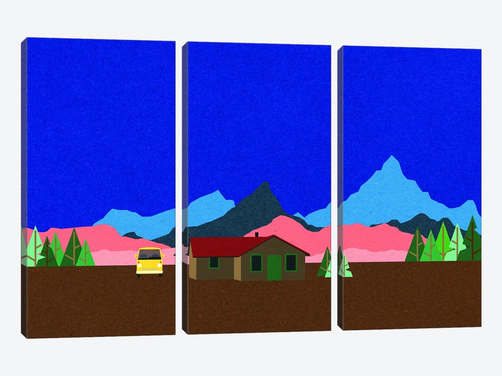 Sierra Nevada Mountain Hut by Rosi Feist 3-piece Canvas Print