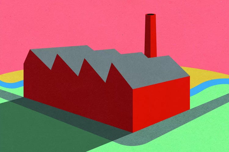Sunset Factory by Rosi Feist wall art
