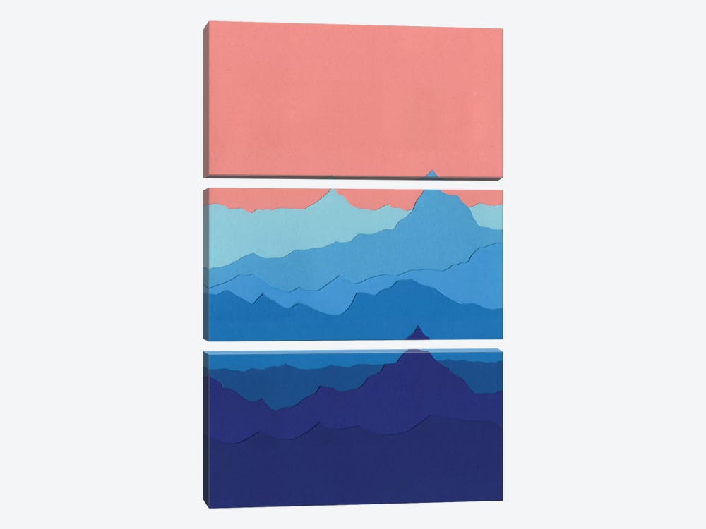 Blue Mountains by Rosi Feist 3-piece Art Print