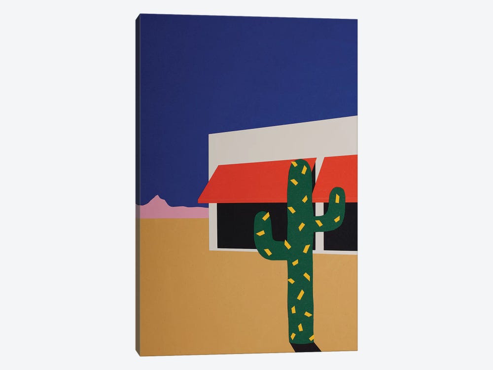 Boutique With Cactus by Rosi Feist 1-piece Canvas Wall Art