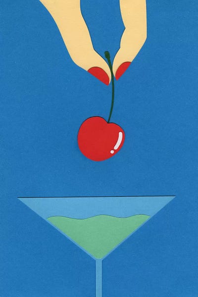 Pop Art Kitchen: Cherry Nails I by Rosi Feist