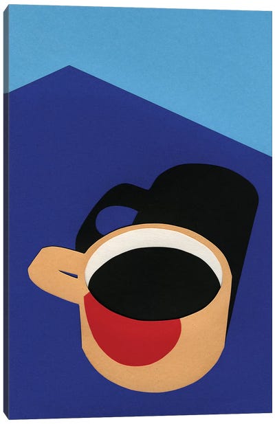 Cup of Coffee Canvas Art Print - Cut & Paste