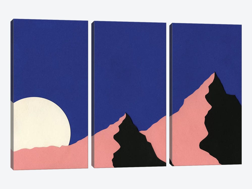Death Valley Moon I by Rosi Feist 3-piece Canvas Wall Art