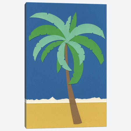 Desert Palm Canvas Print #RFE28} by Rosi Feist Canvas Artwork