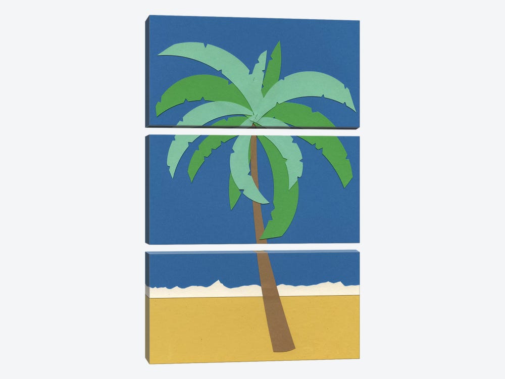 Desert Palm by Rosi Feist 3-piece Canvas Print
