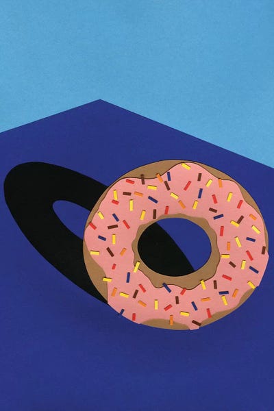 Donut In The Sun by Rosi Feist framed canvas print