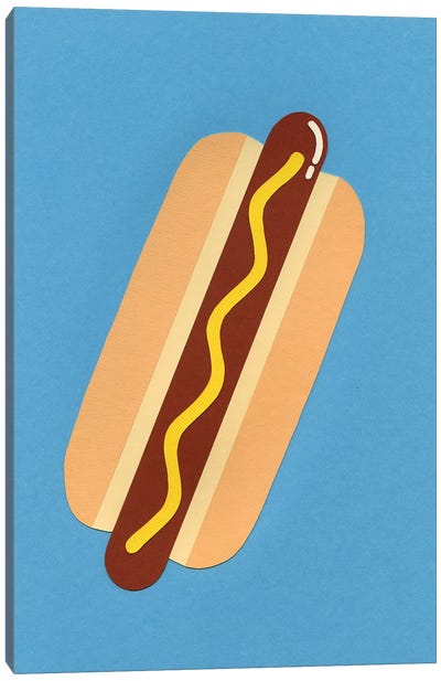 American Hot Dog Canvas Art Print - Rosi Feist