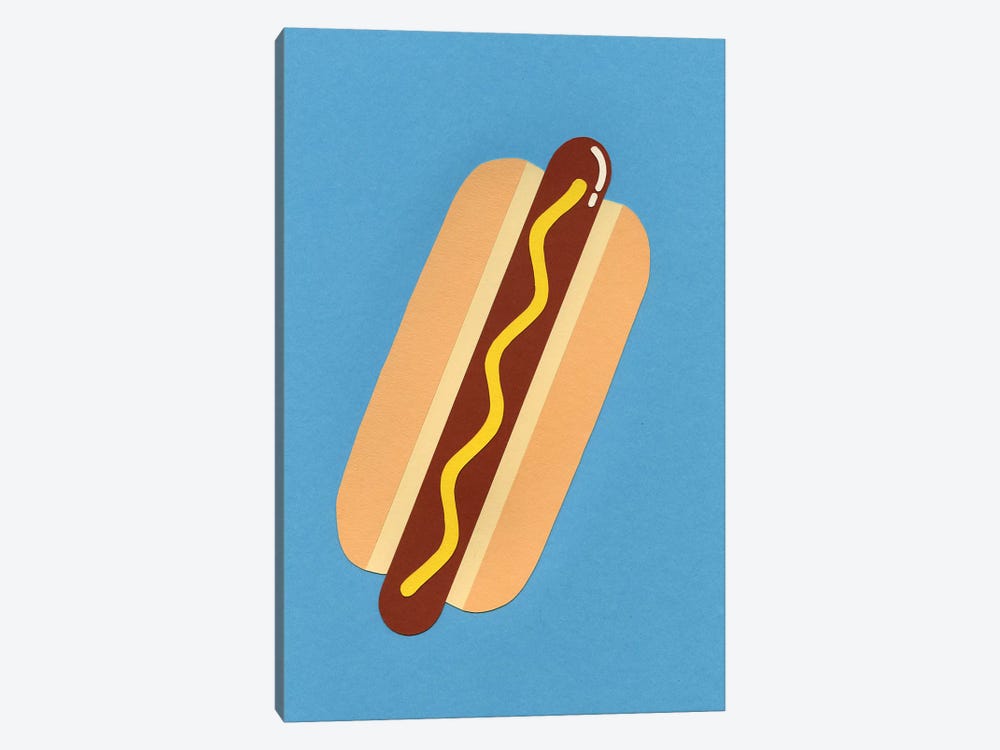 American Hot Dog by Rosi Feist 1-piece Canvas Art Print