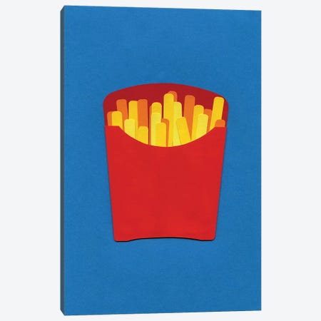 French Fries In Carton  Canvas Print #RFE41} by Rosi Feist Canvas Wall Art