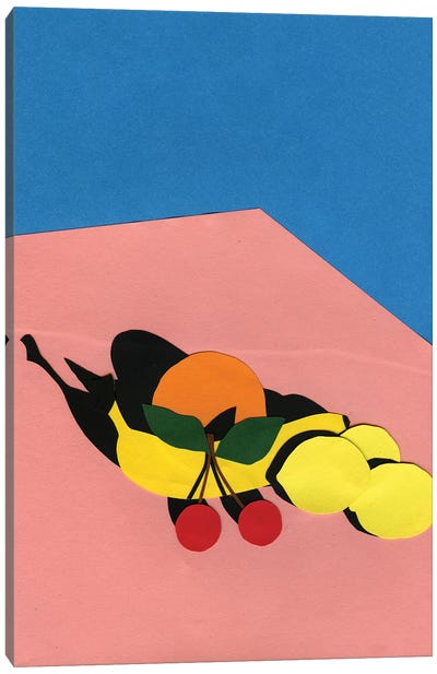 Fruits On The Table Canvas Art Print - Pop Art for Kitchen