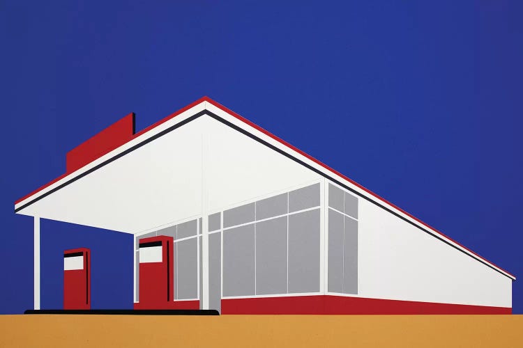 Gas Station by Rosi Feist wall art