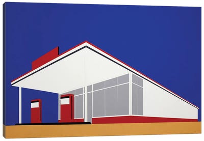 Gas Station Canvas Art Print - Rosi Feist