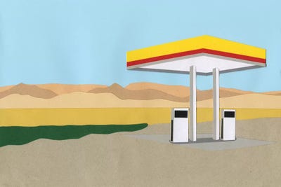 Gas Station Death Valley by Rosi Feist canvas print