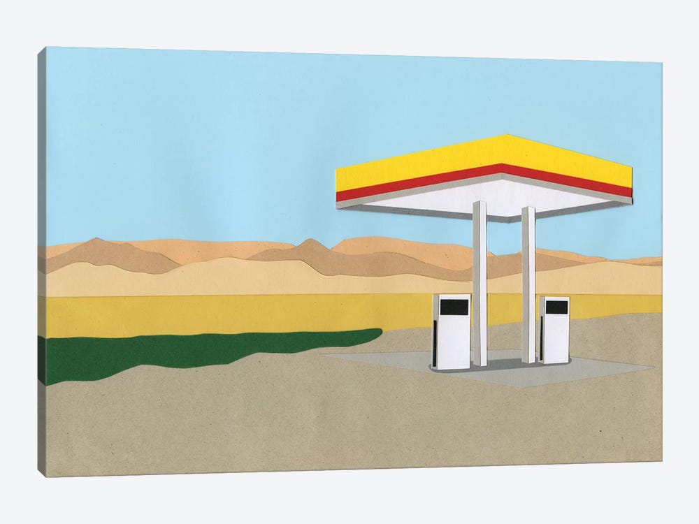 Gas Station Death Valley by Rosi Feist 1-piece Canvas Print