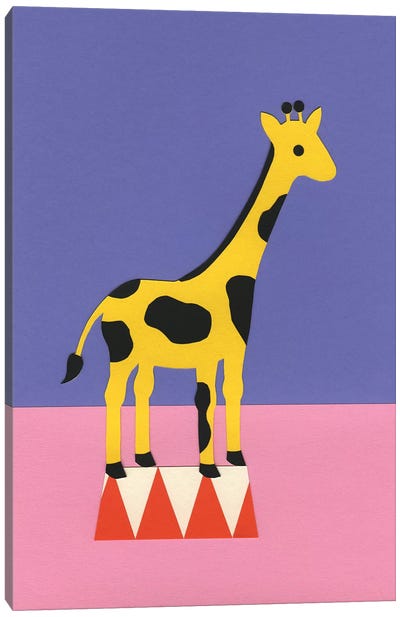 Giraffe Aloopi Canvas Art Print - Rosi Feist