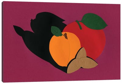 Apple Apricot Almond Canvas Art Print - Pop Art for Kitchen