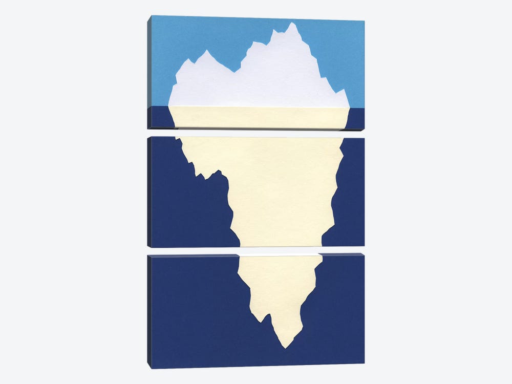 Iceberg by Rosi Feist 3-piece Canvas Print