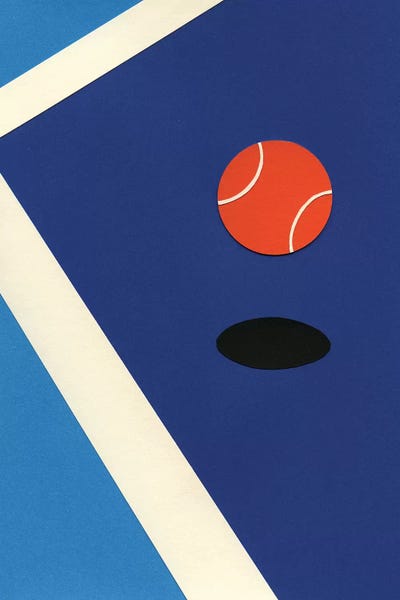 Kids Sports Art: Jumping Tennis Ball by Rosi Feist