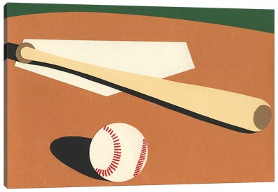 LA Baseball Field Canvas Art Print - Rosi Feist