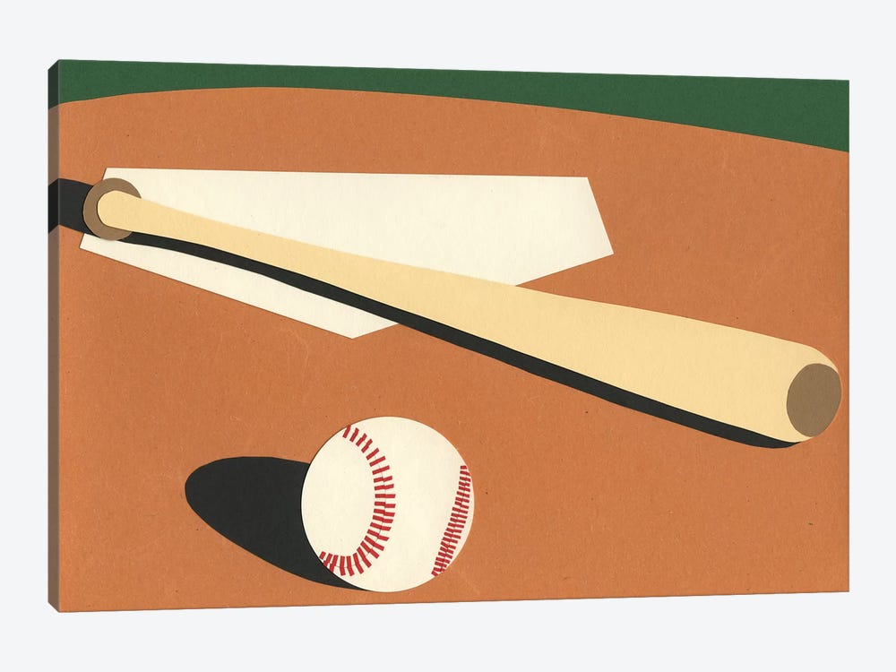 LA Baseball Field by Rosi Feist 1-piece Canvas Art Print