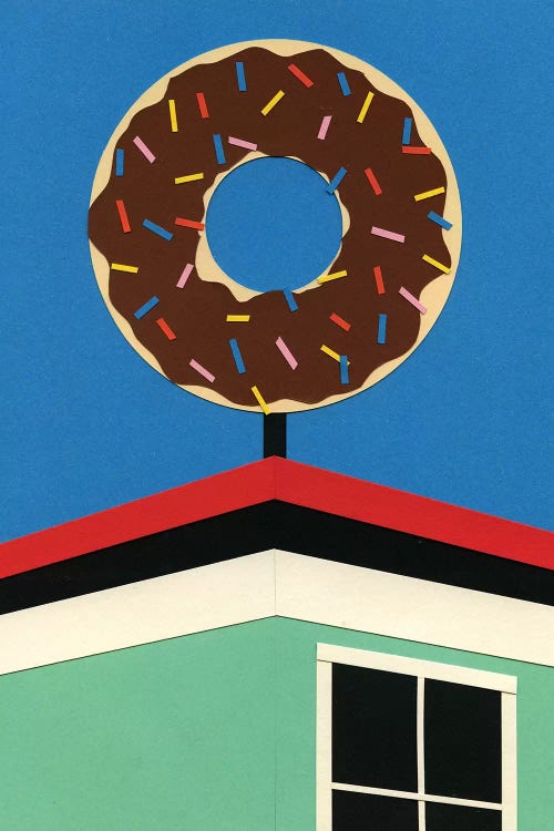 LA Donut Corner by Rosi Feist wall art