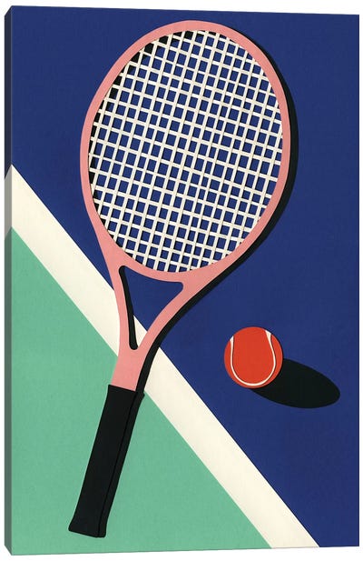 Malibu Tennis Club Canvas Art Print