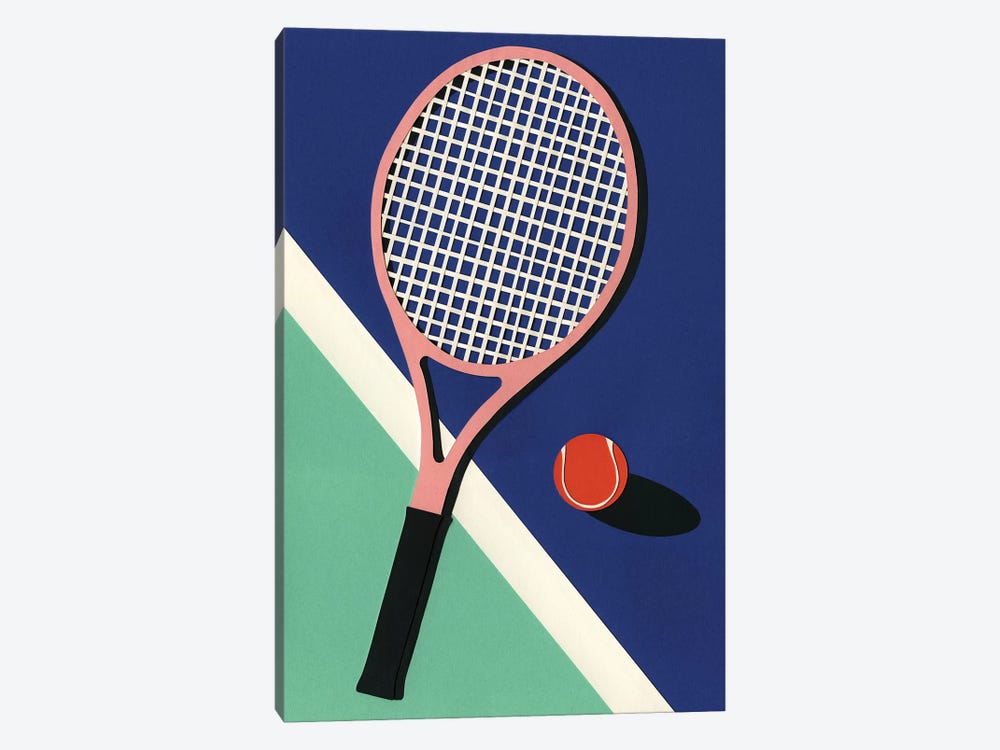 Malibu Tennis Club by Rosi Feist 1-piece Canvas Print
