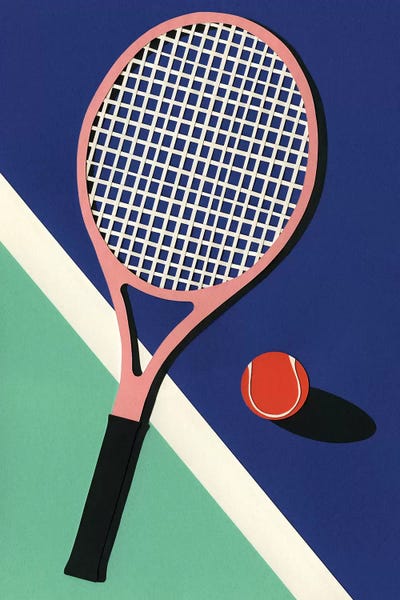 Kids Sports Art: Malibu Tennis Club by Rosi Feist