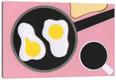 Mr. D'z Breakfast Canvas Art Print - Rosi Feist
