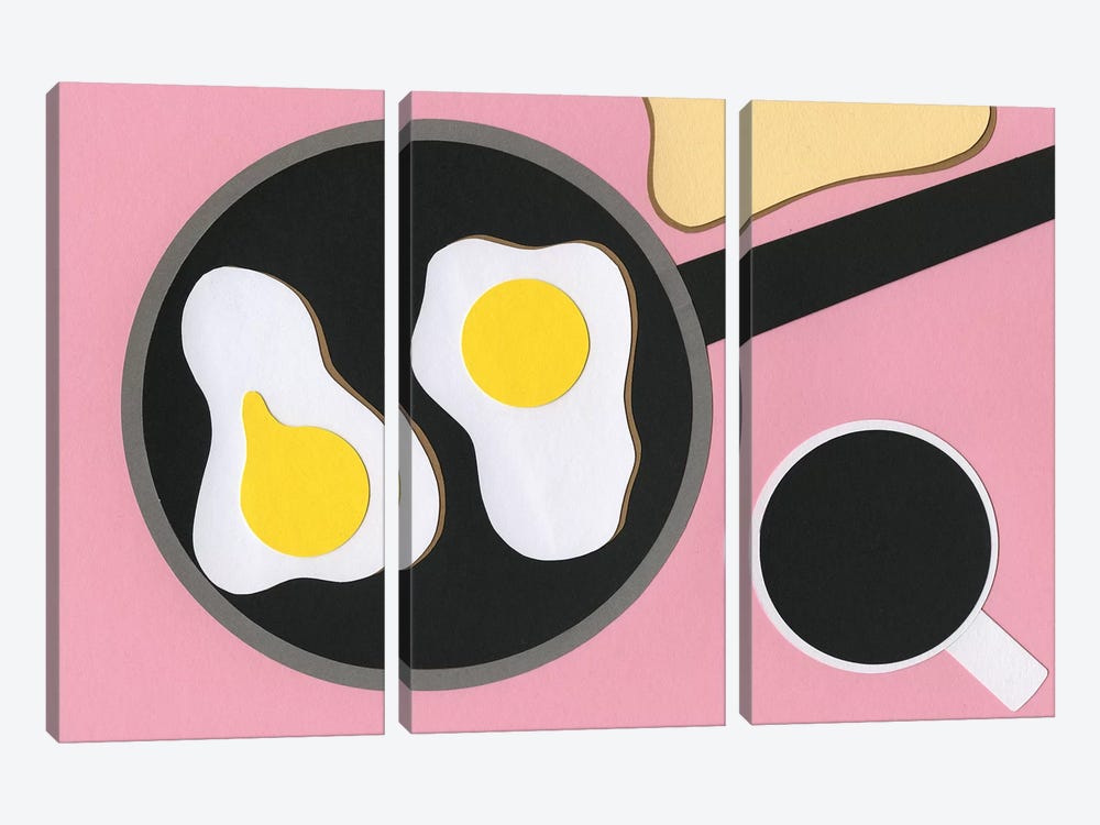 Mr. D'z Breakfast by Rosi Feist 3-piece Canvas Print