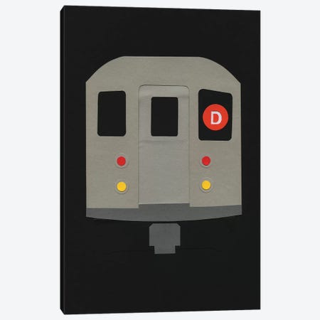 New York Subway Car R62 Canvas Print #RFE66} by Rosi Feist Canvas Art Print