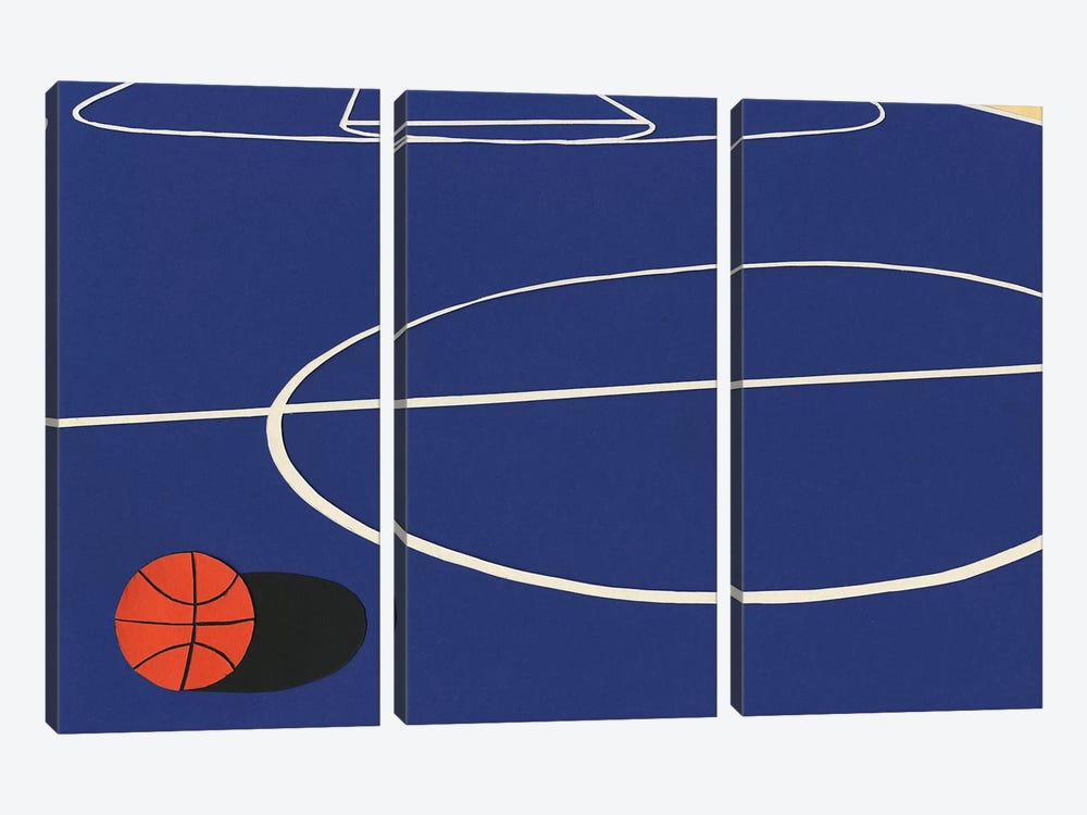 Oakland Basketball Team II by Rosi Feist 3-piece Canvas Artwork