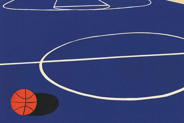 Kids Sports Art: Oakland Basketball Team II by Rosi Feist