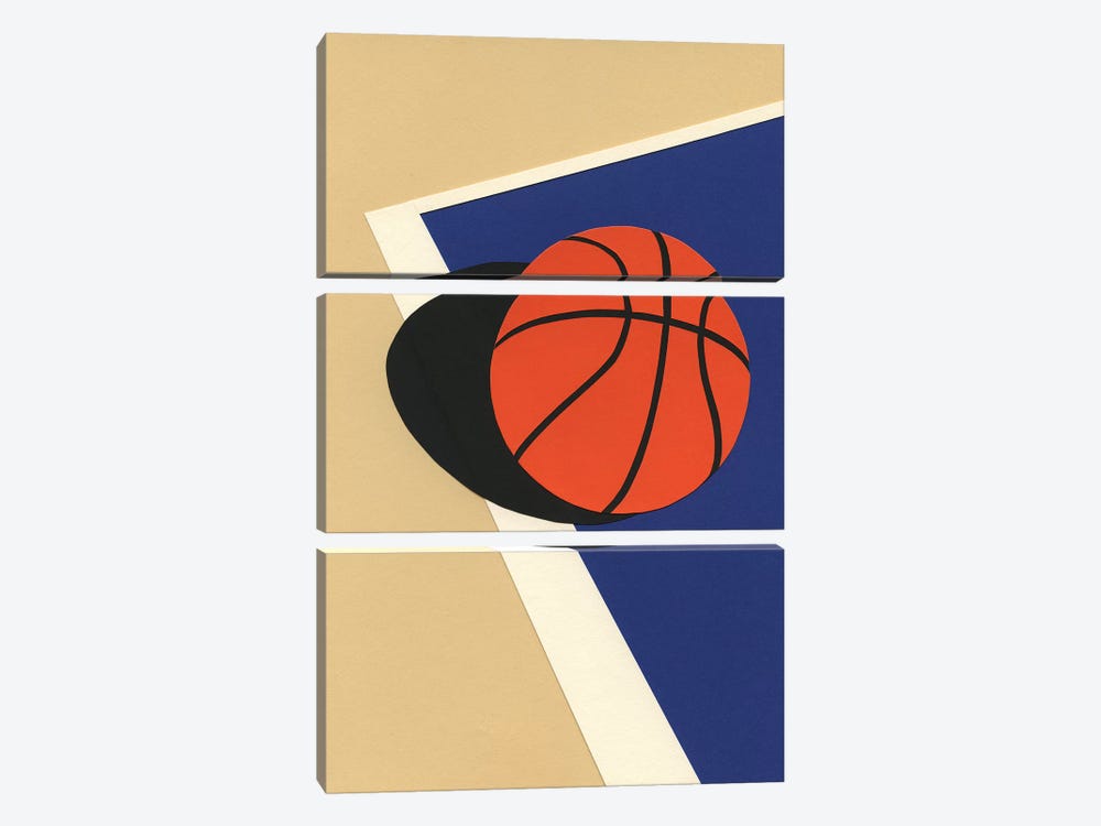 Oakland Basketball Team I by Rosi Feist 3-piece Canvas Artwork