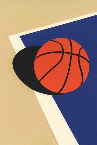 Kids Sports Art: Oakland Basketball Team I by Rosi Feist