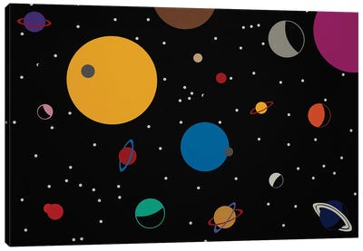 Outer Space Canvas Art Print - Rosi Feist