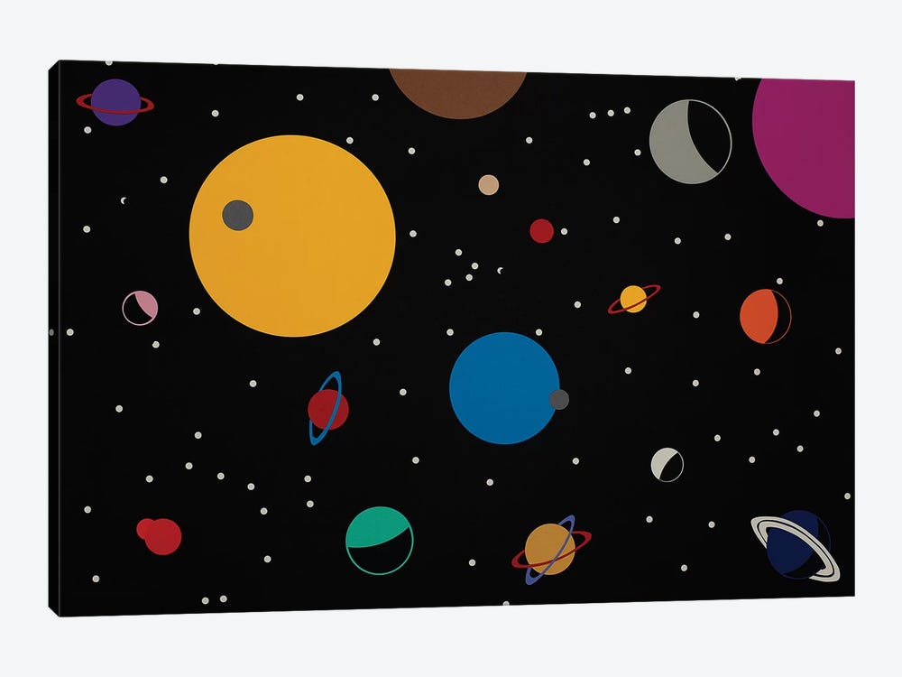 Outer Space by Rosi Feist 1-piece Canvas Art