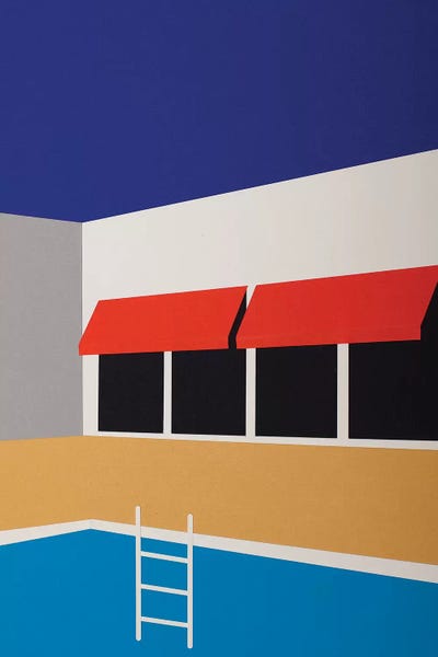 Palm Springs: Palm Springs Pool House I by Rosi Feist