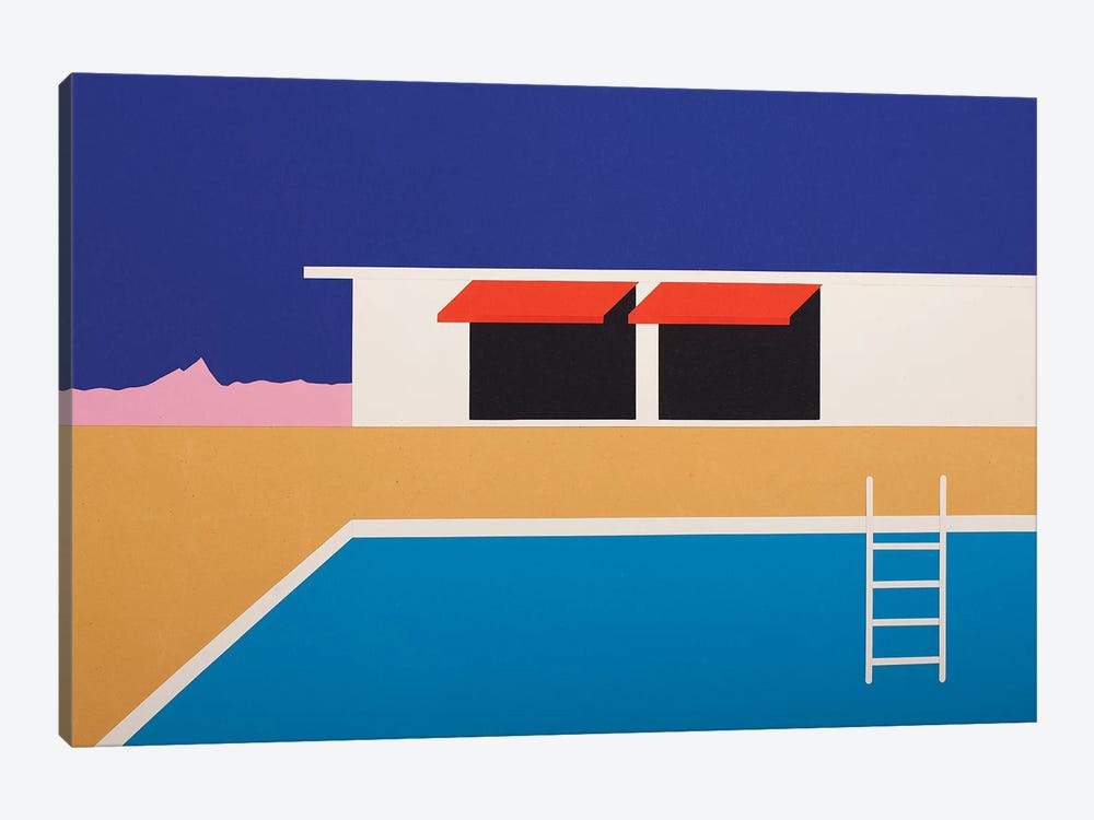 Palm Springs Pool House II by Rosi Feist 1-piece Canvas Wall Art