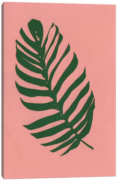 Philodendron Canvas Art Print - Minimalist Nursery