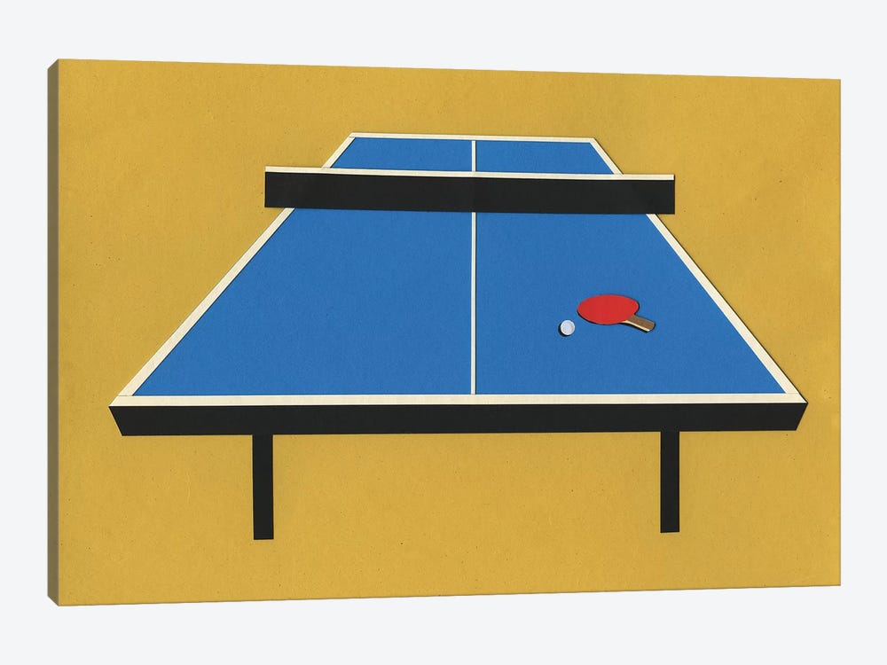 Ping Pong Table by Rosi Feist 1-piece Canvas Art