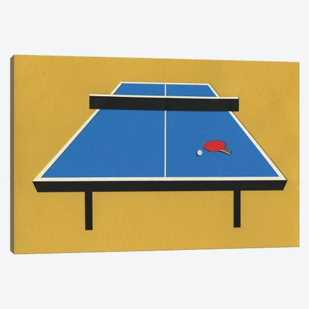 Ping Pong Table Canvas Print #RFE76} by Rosi Feist Canvas Wall Art
